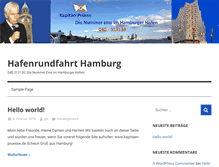 Tablet Screenshot of hafenrundfahrt.com